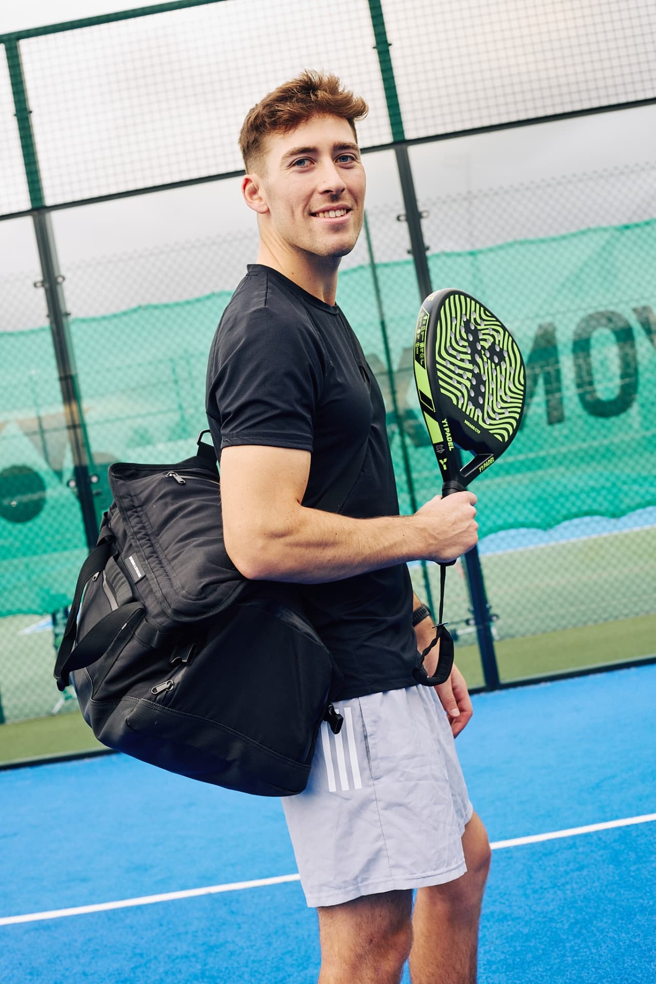 Sports bag on court