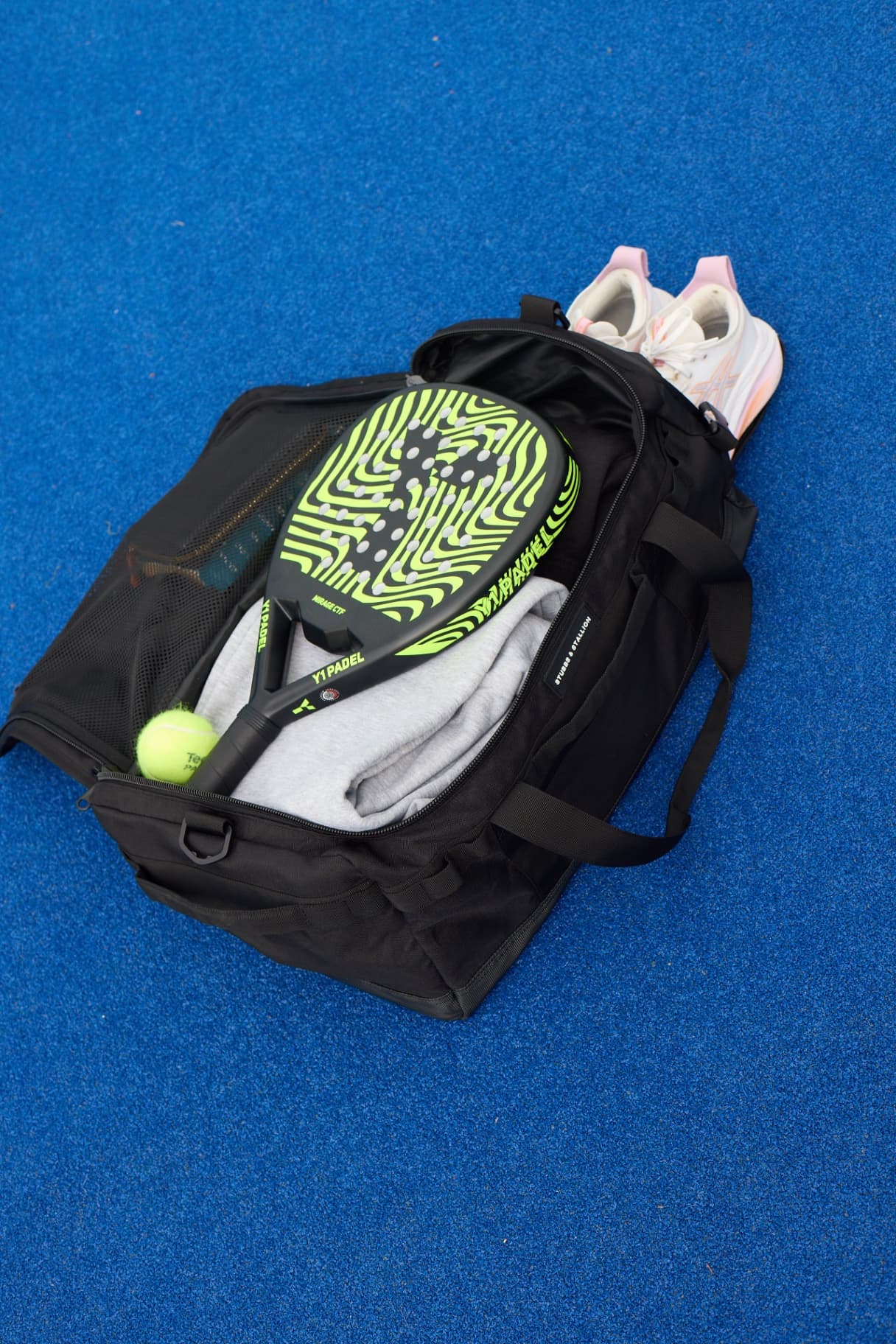 Sports bag packed